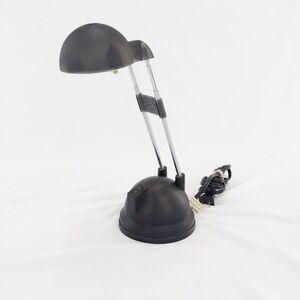 Vtg 90s IKEA Espressivo Clear Black Adjustable Telescopic Antenna Desk Lamp